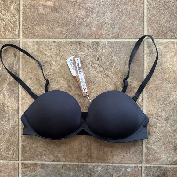 Skims Ultimate Push Up Strapless Bra Onyx Size 32B - Picture 2 of 8